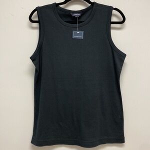 Lands End women’s Sleeveless Rib Crew Tee